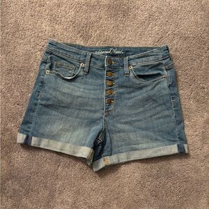 Universal Thread Blue Jean Shorts with Rolled Hems